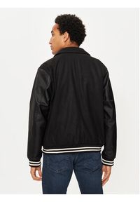 Jack & Jones - Jack&Jones Kurtka bomber Carter 12260455 Czarny Regular Fit. Kolor: czarny. Materiał: syntetyk