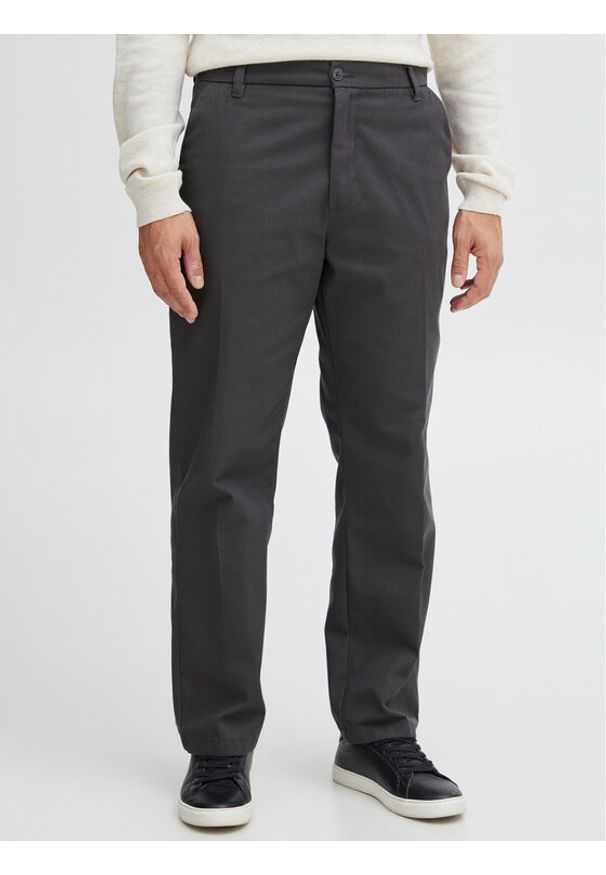 !SOLID - Solid Spodnie materiałowe 21107039 Szary Relaxed Fit. Kolor: szary. Materiał: bawełna