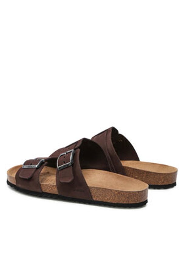 Geox Klapki U Sandal Ghita B U159VB 00032 C6024 Brązowy. Kolor: brązowy. Materiał: nubuk, skóra