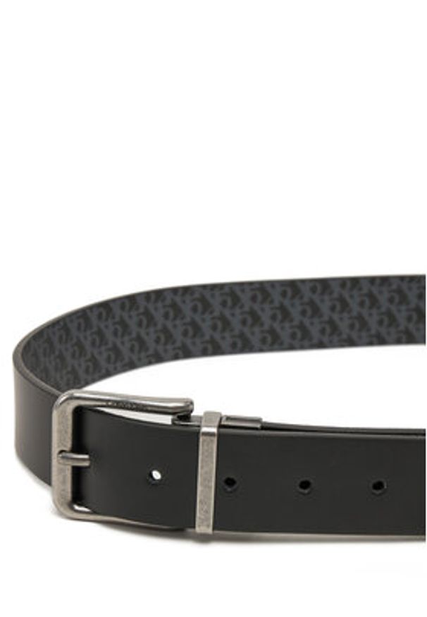 Calvin Klein Jeans Pasek Męski Casual Pin Buckle 3.5Mm LV04G7029G Czarny. Kolor: czarny. Materiał: skóra. Styl: casual