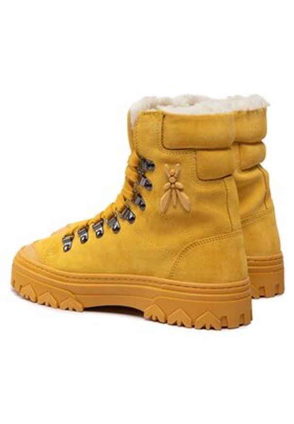 Patrizia Pepe Trzewiki 8Z0036/L033-B354 Żółty. Kolor: żółty. Materiał: skóra