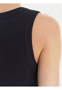 Luisa Spagnoli Top Bordo 543281 Granatowy Slim Fit. Kolor: niebieski. Materiał: bawełna #3