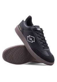 Buty sportowe LOTTO VINTAL sneakersy. Kolor: czarny. Sport: turystyka piesza