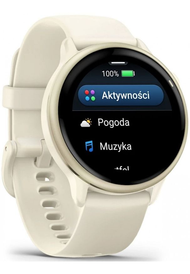 GARMIN - Garmin Vivoactive 6 Beżowy. Kolor: beżowy