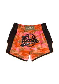 FAIRTEX - Spodenki Muay Thai Camo Fairtex BS1711 Pomarańczowe/Czarne XL. Kolor: pomarańczowy