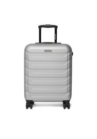 Gino Rossi - GINO ROSSI Walizka kabinowa CEO-GIN-S-003-05-SILVER Srebrny. Kolor: srebrny #4