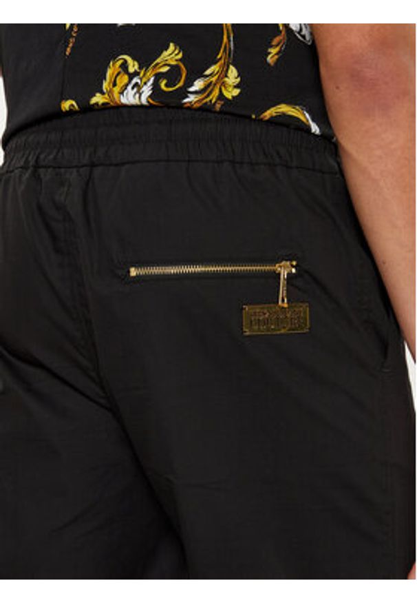 Versace Jeans Couture Spodnie dresowe 78GAA100 Czarny Regular Fit. Kolor: czarny. Materiał: bawełna
