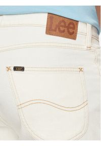 Lee Szorty jeansowe 5 Pocket 112349236 Écru Regular Fit. Materiał: bawełna #4