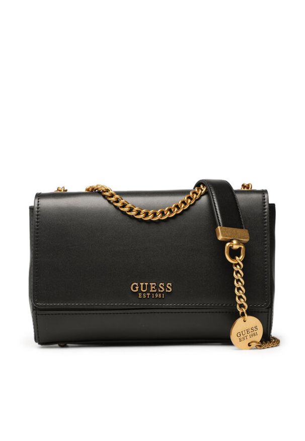 Guess Torebka Iseline (VB) HWVB89 60210 Czarny. Kolor: czarny. Materiał: skórzane