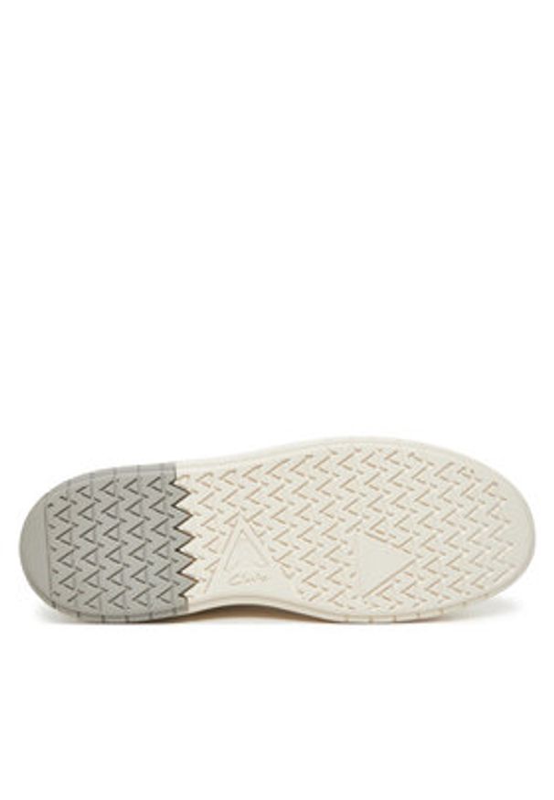 Clarks Sneakersy Courtlite2 Run 26181325 Biały. Kolor: biały. Materiał: skóra. Sport: bieganie