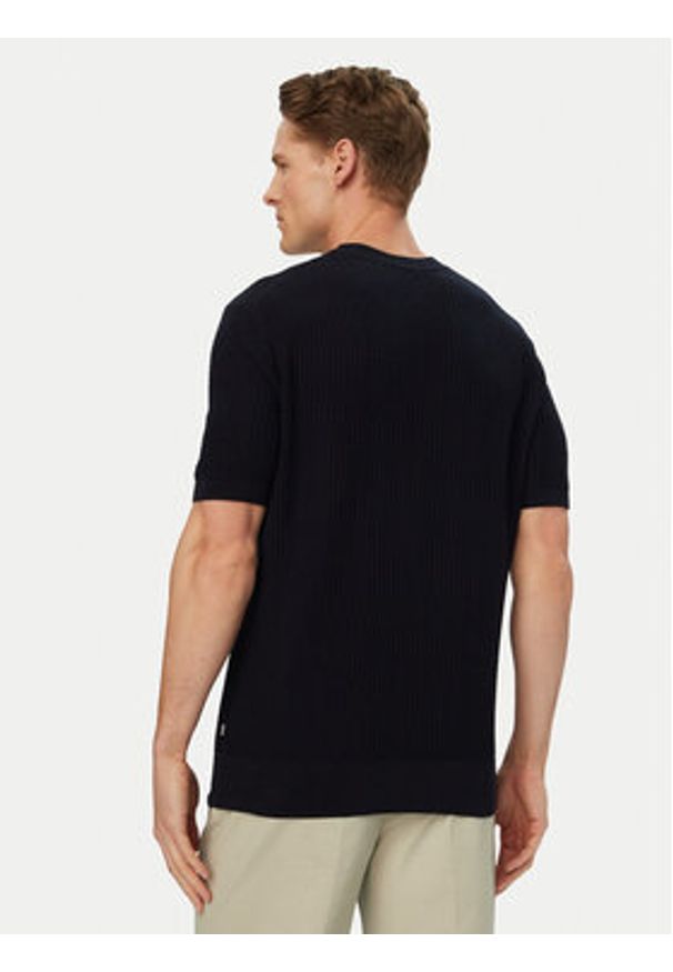 BOSS T-Shirt H-Nilton 50560468 Granatowy Regular Fit. Kolor: niebieski. Materiał: bawełna