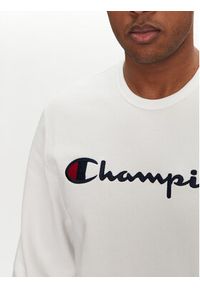 Champion Bluza 220727 Biały Slim Fit. Kolor: biały. Materiał: bawełna