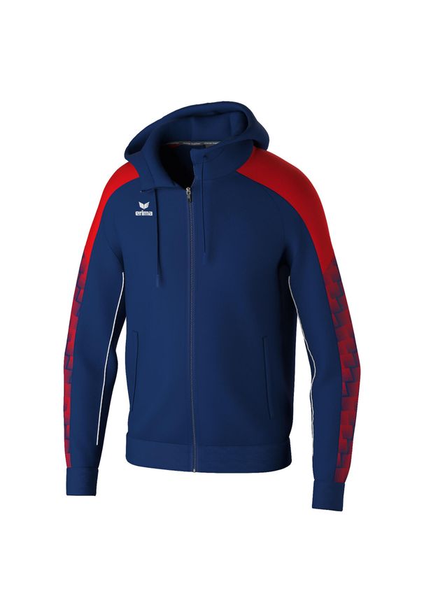 ERIMA - Dziecięca bluza dresowa z kapturem Erima Evo Star. Typ kołnierza: kaptur. Kolor: niebieski, czerwony, wielokolorowy. Materiał: dresówka. Sport: piłka ręczna, fitness