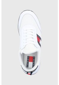 Tommy Jeans buty EM0EM00959.YBR.FLEXI.R kolor biały. Nosek buta: okrągły. Zapięcie: sznurówki. Kolor: biały. Materiał: poliester, guma #4