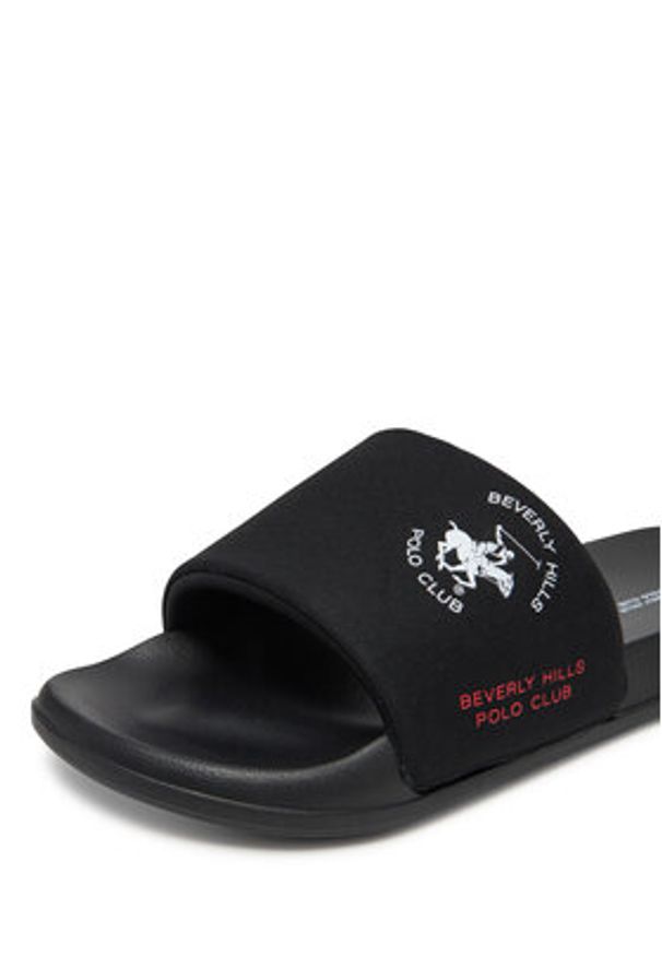 Beverly Hills Polo Club Klapki M-835112 Czarny. Kolor: czarny. Materiał: materiał