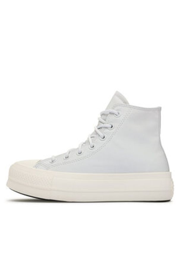 Converse Trampki Chuck Taylor All Star Lift Platform Leather A05248C Błękitny. Kolor: niebieski. Materiał: materiał. Obcas: na platformie