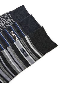 G-Star RAW - G-Star Raw Skarpety AS_G-STAR_W_047_SS25 (3-PACK) Czarny. Kolor: czarny. Materiał: bawełna, materiał