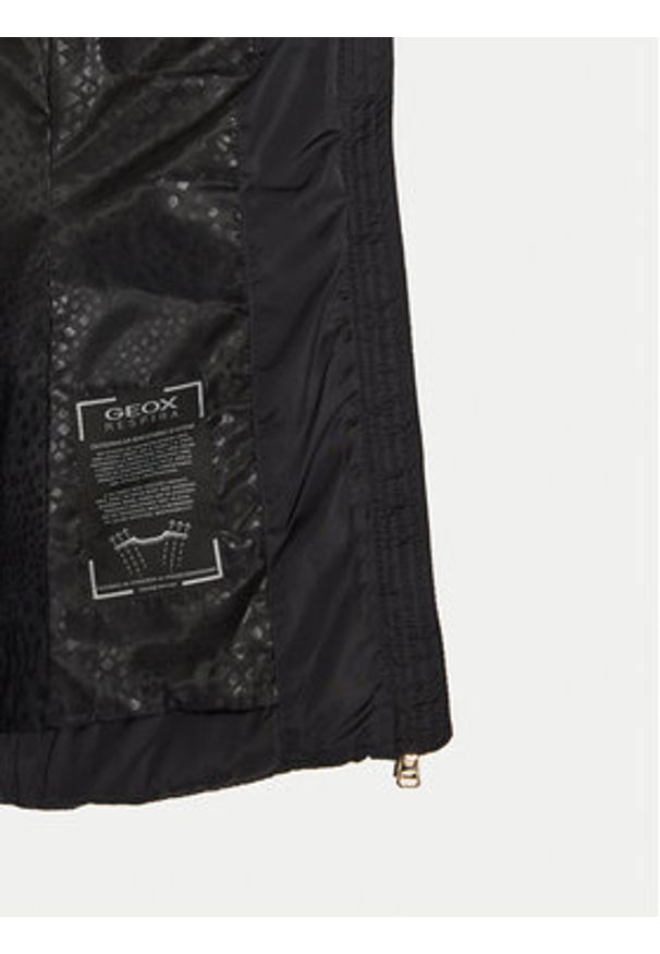 Geox Kurtka puchowa Calithe W4626T T3122 F9000 Czarny Regular Fit. Kolor: czarny. Materiał: syntetyk
