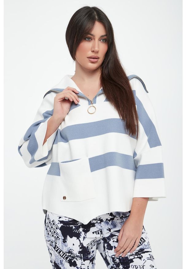 Joseph Ribkoff - Sweter damski z golfem JOSEPH RIBKOFF. Typ kołnierza: golf