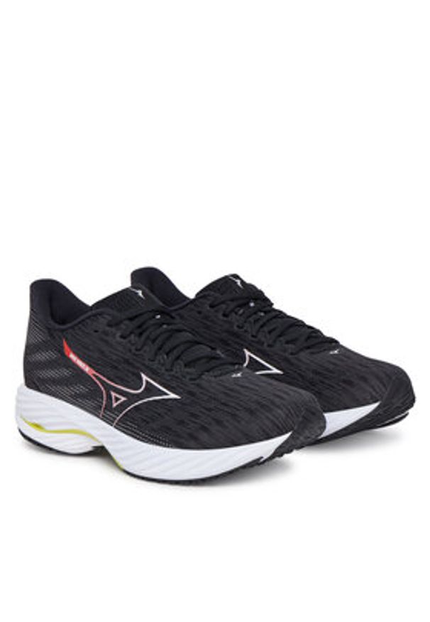 Mizuno Buty do biegania Wave Rider 28 J1GC2403 Czarny. Kolor: czarny. Materiał: materiał. Model: Mizuno Wave