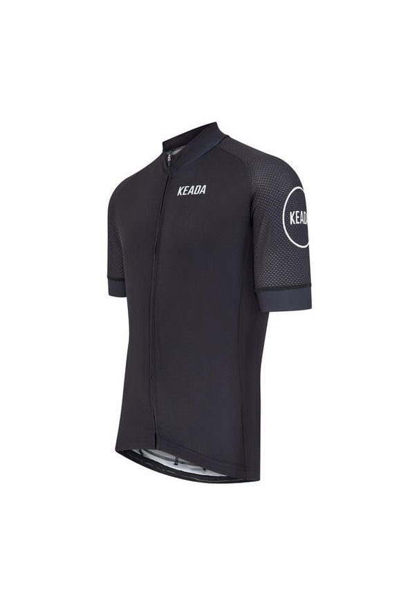 KEADA SPORTS - Męska koszulka kolarska z krótkim rękawem – Czarna. Kolor: czarny. Długość rękawa: krótki rękaw. Długość: krótkie. Sport: kolarstwo