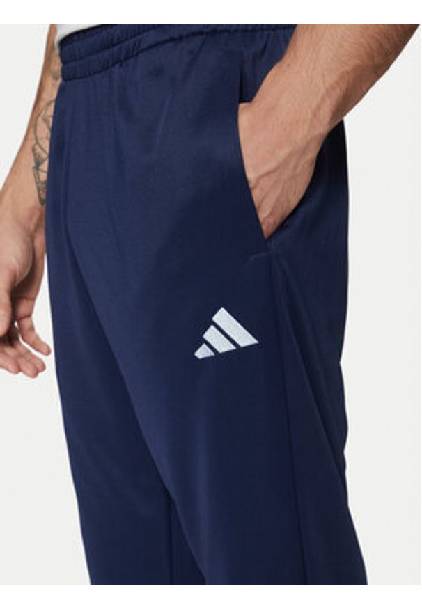Adidas - adidas Dres Sportswear Basic 3-Stripes JI8873 Granatowy Regular Fit. Kolor: niebieski. Materiał: syntetyk