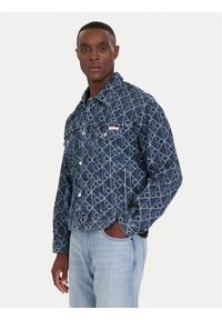 Calvin Klein Jeans Kurtka jeansowa LV04RD767G Niebieski Regular Fit. Kolor: niebieski. Materiał: bawełna #1