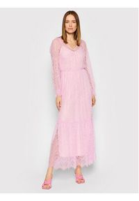 TwinSet - TWINSET Sukienka wieczorowa 221TP2140 Różowy Straight Fit. Kolor: różowy. Materiał: syntetyk. Styl: wizytowy #5