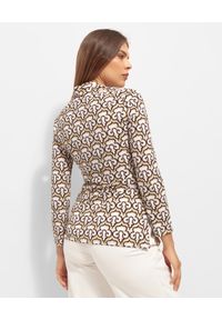 MALIPARMI - Beżowa koszula we wzory. Kolor: beżowy. Materiał: materiał #3