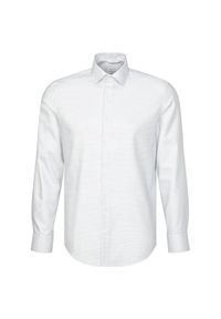 Seidensticker Koszula 01.642610 Biały Slim Fit. Kolor: biały. Materiał: bawełna #1