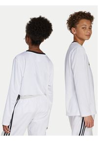 Adidas - adidas Bluzka JV8662 Biały Loose Fit. Kolor: biały. Materiał: syntetyk #2