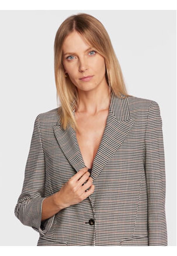 Marella Marynarka Gavetta 30461228 Szary Regular Fit. Kolor: szary. Materiał: syntetyk