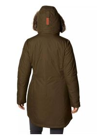 columbia - Kurtka zimowa damska Columbia Suttle Mountain Long Insulated. Kolor: zielony. Sezon: zima. Sport: turystyka piesza