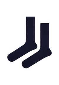 His Story - Ciepłe Wełniane Skarpetki Zimowe - Kolor Granatowy. Kolor: niebieski. Materiał: wełna, elastan, poliamid #3