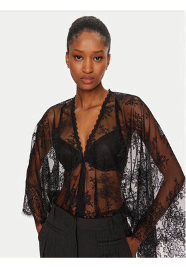 Munthe Body 244100024444 Czarny Relaxed Fit. Kolor: czarny. Materiał: syntetyk