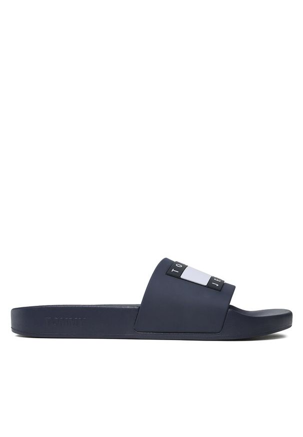 Klapki Tommy Jeans. Kolor: niebieski