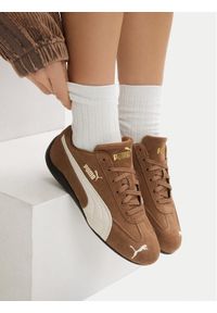Puma Sneakersy 398846 Brązowy. Kolor: brązowy. Materiał: skóra, zamsz #1