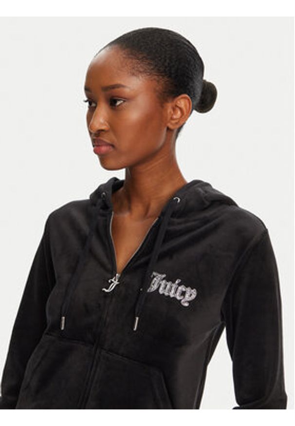 Juicy Couture Bluza Robertson JCBAS125805 Czarny Regular Fit. Kolor: czarny. Materiał: syntetyk