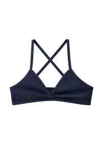 Intica - Braletka miękka z delikatnymi przeszyciami na co dzień i specjalne okazje Cleva. Kolor: niebieski. Materiał: tkanina