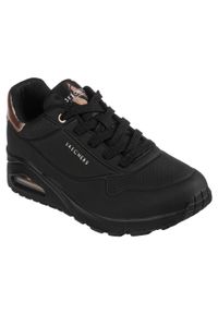 skechers - Sneakersy damskie Skechers Uno Golden Air. Okazja: na co dzień. Kolor: czarny. Materiał: materiał, syntetyk, guma. Model: Skechers Sport. Sport: turystyka piesza #2