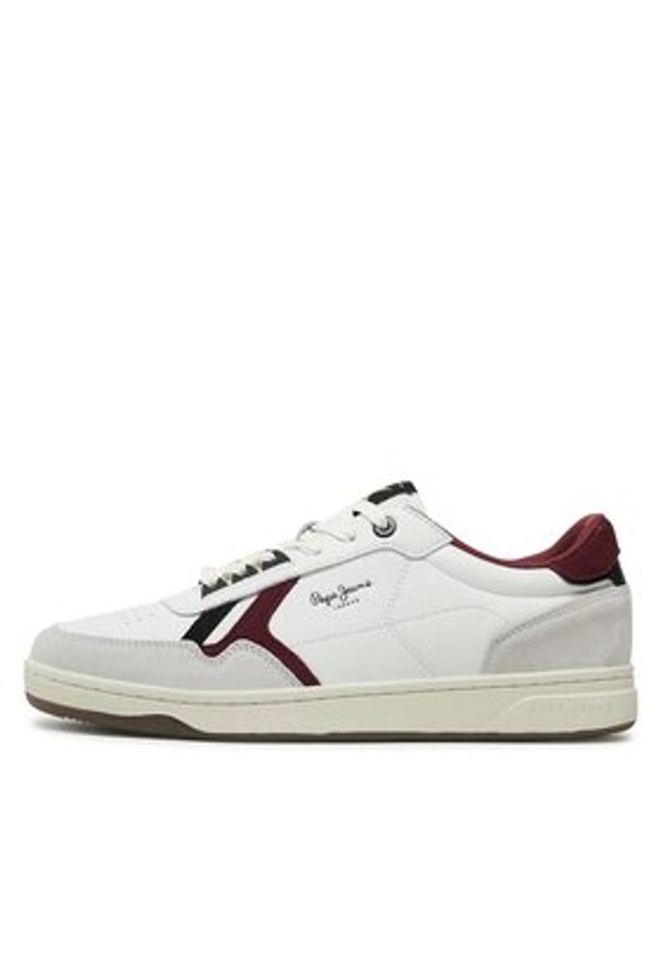 Pepe Jeans Sneakersy PMS31001 Biały. Kolor: biały. Materiał: materiał