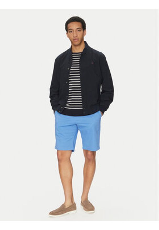 TOMMY HILFIGER - Tommy Hilfiger Kurtka bomber MW0MW36665 Granatowy Regular Fit. Kolor: niebieski. Materiał: syntetyk