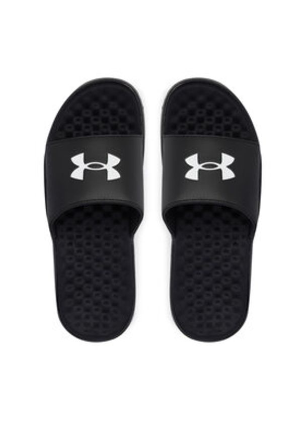 Under Armour Klapki UA Ignite Pro 8 Fix 6010383 Czarny. Kolor: czarny. Materiał: skóra