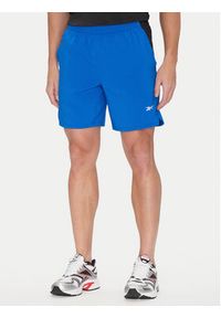 Reebok Szorty sportowe 112634 Niebieski Regular Fit. Kolor: niebieski. Materiał: syntetyk