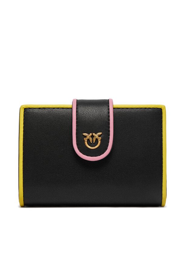 Pinko Mały Portfel Damski Wallet PE 24 PCPL 102840 A1K1 Czarny. Kolor: czarny. Materiał: skóra