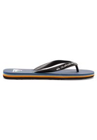 Quiksilver - Klapki dla Mężczyzn MOLOKAI CORE Niebieski. Okazja: na plażę. Kolor: zielony, niebieski, wielokolorowy. Materiał: guma, syntetyk. Wzór: paski. Styl: sportowy