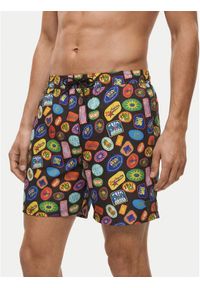 Guess Szorty kąpielowe F6GT14 WN332 Kolorowy Regular Fit. Materiał: syntetyk. Wzór: kolorowy #1
