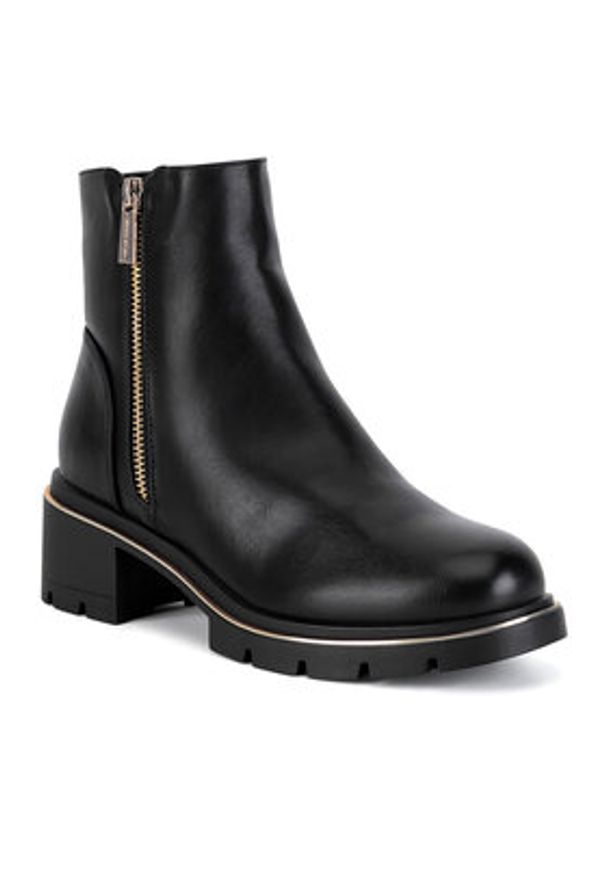 Jenny Fairy Botki HY58957-2 Czarny. Kolor: czarny. Materiał: materiał