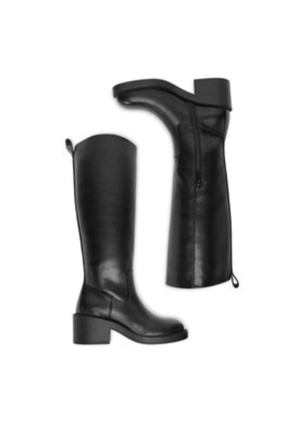 Jenny - JENNY Kozaki CEO-HY80171S-1 Czarny. Kolor: czarny. Materiał: materiał, syntetyk