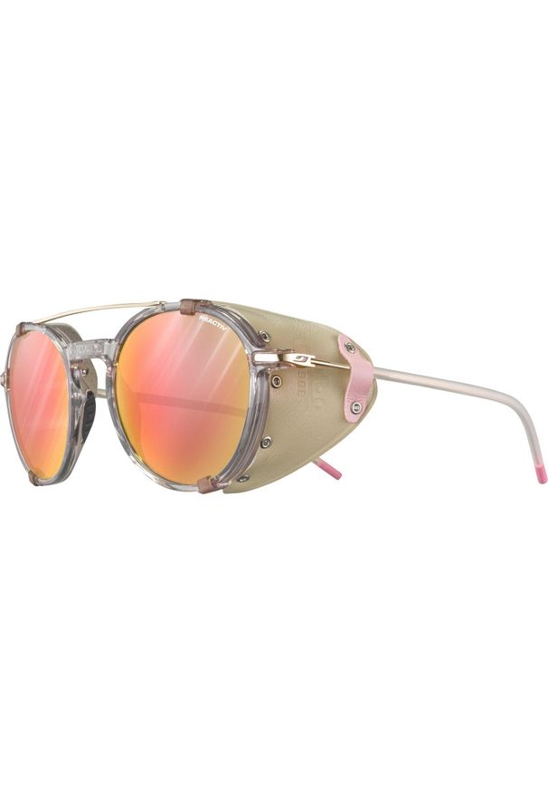 Okulary JULBO LEGACY - beżowo/różowe | REACTIV Glare Control cat 1-3. Kolor: różowy, wielokolorowy, beżowy. Sport: turystyka piesza